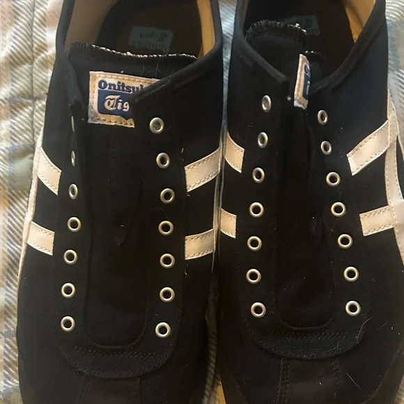 Onitsuka Tiger by Asics Black and White Sneakers - Picture 1 of 5